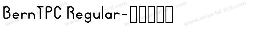 BernTPC Regular字体转换
